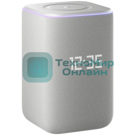 Умная колонка Яндекс Станция 3, 50Вт, стандартная, 2 динамика, мультирум, Zigbee, Wi-Fi, Bluetooth 5.0, Алиса, серый