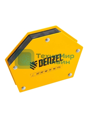 Фиксатор магнитный Denzel для сварочных работ усилие 75 LB, 30х45х60х75х90х135 град.