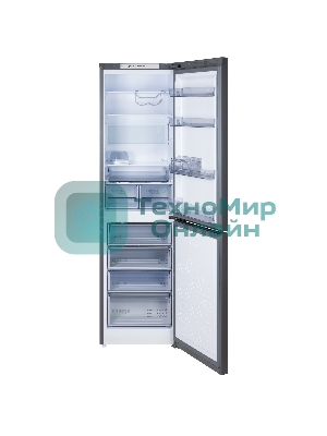 Холодильник Бирюса W6129 графит двухкамерный 236/94л морозилка снизу