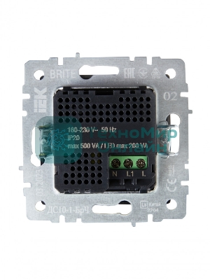 Датчик движения IEK BRITE ДС10-1-БрЧ BASE черный