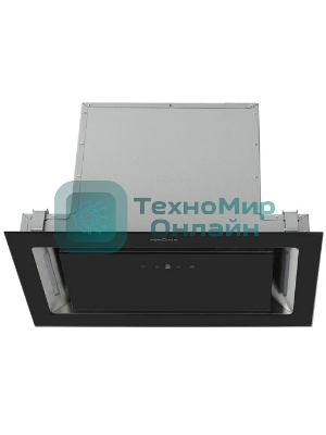 Вытяжка встраиваемая Krona Selina 600 Glass S черный, 52 см, 1300 куб. м/ч, 61 дБ