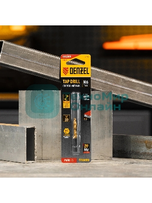 Сверло-метчик Denzel М6 х 1,0 мм, Р6М5