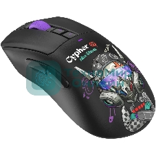 Мышь A4Tech Bloody R73 Pro черный/рисунок оптическая 26000dpi беспров. USB-C 7but (R73 PRO CYPHER GHOST)