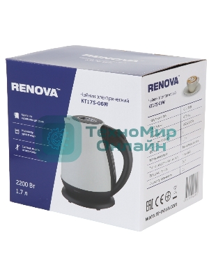 Чайник электрический Renova KT17S-06W