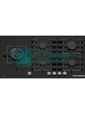 Газовая варочная панель Bosch PPM9A6I40 черный