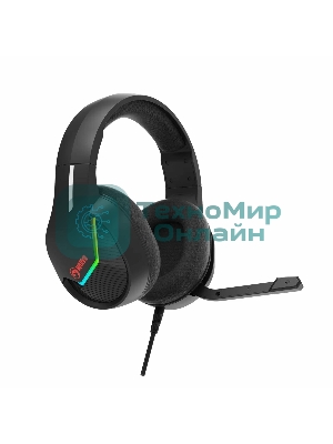 Гарнитура Marvo H8618 Tactic 40 чёрный, проводная, USB, микрофон с шумоподавлением, RGB-подсветка