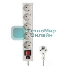 Сетевой фильтр Гарнизон EHLW-2 5р 10А 3 м белый