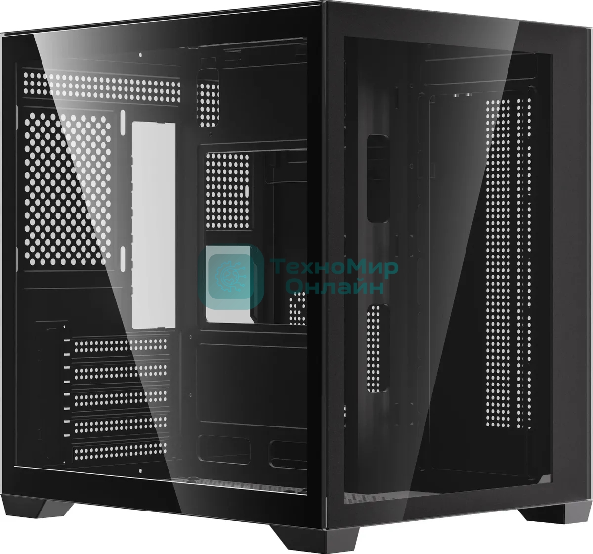 Компьютерный корпус Accord ACC-ZMS03B черный без БП mATX 3x120мм 1xUSB2.0 1xUSB3.0 1xUSB3.1 audio