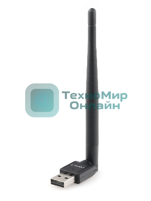 Сетевой адаптер Wi-Fi Gembird 150 Мбит, USB, 802.11b/g/n