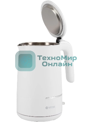 Чайник электрический Vitek VT-1104 1.5 л, 2200 Вт, разноцветный корпус: металл/пластик