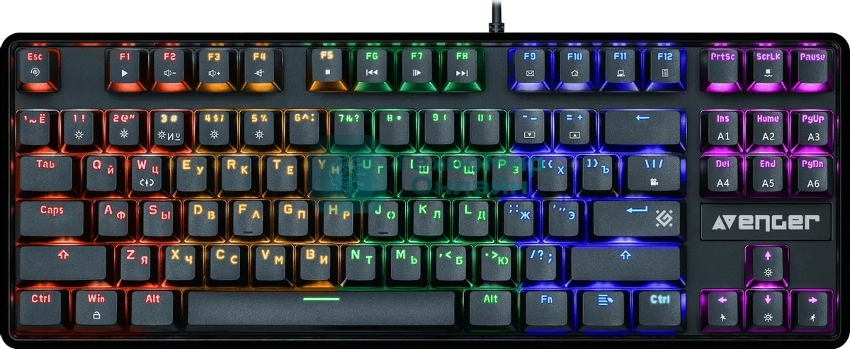 Клавиатура проводная Defender MECHANICAL AVENGER GK-412 RU