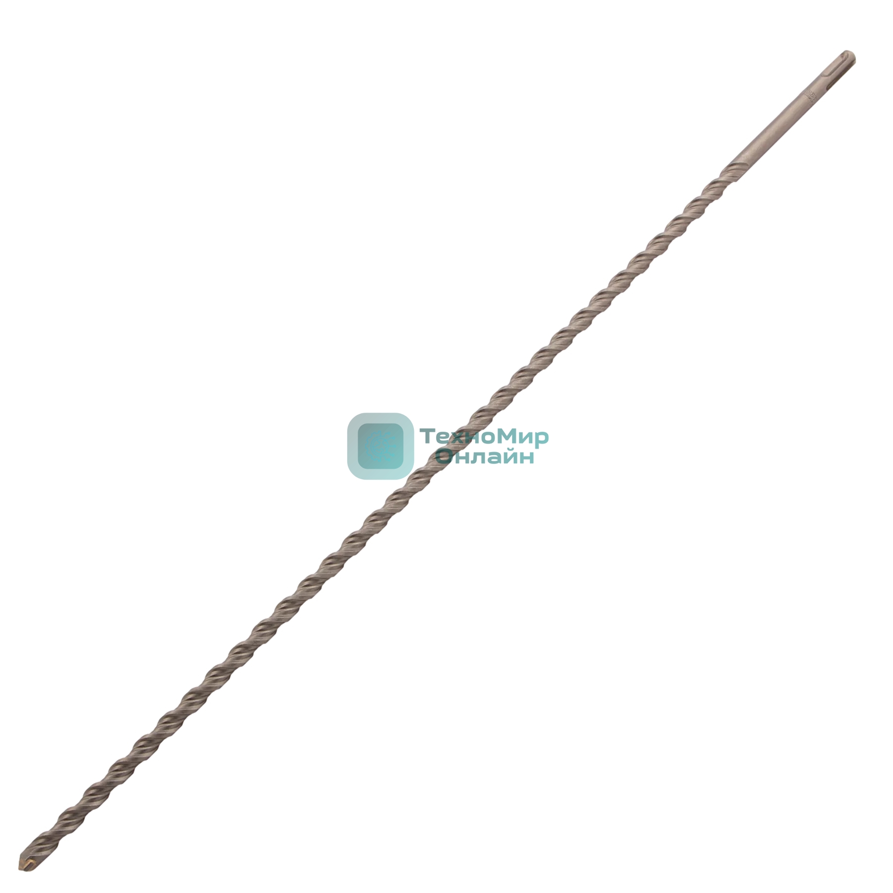 Бур по бетону Denzel двойная спираль, Cobalt W-tip, 12x600 мм, SDS PLUS