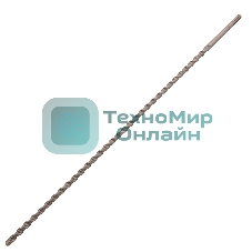 Бур по бетону Denzel двойная спираль, Cobalt W-tip, 12x600 мм, SDS PLUS