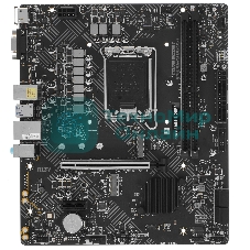 Материнская плата MSI PRO H610M-B, LGA1700, Intel H610, 2xDDR5, 4xSATA, 1xM.2, 1xPCIe 4.0 x16, 1xPCIe x1, 1xHDMI, 1xDP, 1x1Gb LAN, 2xUSB 3.2 Gen 1, 4xUSB 2.0, 3x3.5 мм, 7.1, micro-ATX