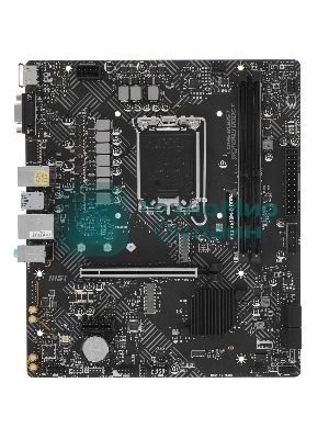 Материнская плата MSI PRO H610M-B, LGA1700, Intel H610, 2xDDR5, 4xSATA, 1xM.2, 1xPCIe 4.0 x16, 1xPCIe x1, 1xHDMI, 1xDP, 1x1Gb LAN, 2xUSB 3.2 Gen 1, 4xUSB 2.0, 3x3.5 мм, 7.1, micro-ATX