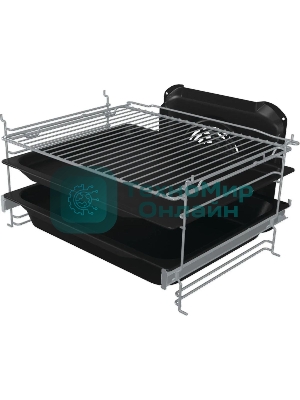 Плита электрическая Gorenje GEC5C41SG серый, конфорок 4 электрических, духовка 70 л, 50 см x 85 см x 59.4 см (без крышки)