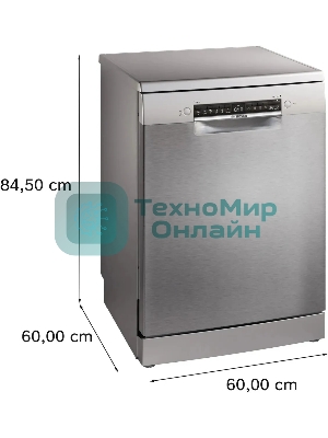 Посудомоечная машина Bosch SMS4HVI00E, серебристый, 60 см, 14 компл., сушка интенсивная, 46 дБ, класс D