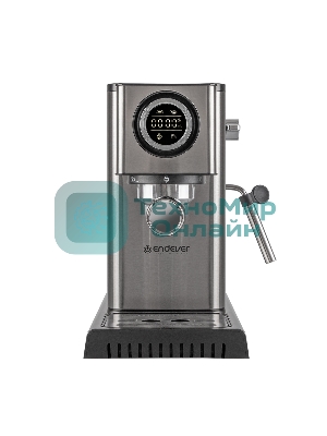 Кофеварка рожковая Endever Costa-1090 стальной, исп. кофе - молотый, 1,2 л, 1400 Вт, 15 бар