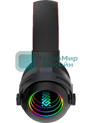 Гарнитура Defender Echo чёрный, проводная, подсветка
