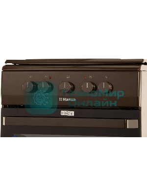 Плита электрическая Hansa FCEB53000 коричневый, конфорок 4 шт, духовка 69 л, 50 см x 85 см x 60 см
