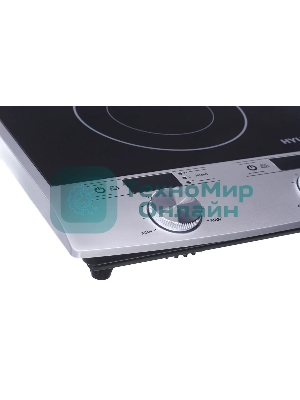 Плита настольная электрическая Hyundai HYC-0103 серебристый/черный стеклокерамика (настольная)