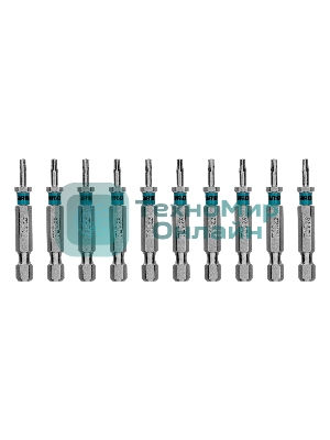 Бита Gross Torx 10х50 мм, сталь S2, шестигр., 10 шт.