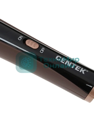 Щипцы для завивки волос Centek CT-2092 черный/коричневый, 9 мм, 200 °C, 1 режим