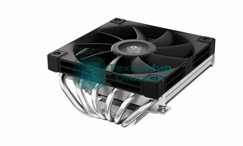 Кулер для процессора DEEPCOOL AN600 черный, 120 мм, алюминий, 1850 об/мин, 24.2 дБ, 4 pin, 180 Вт, 67 мм