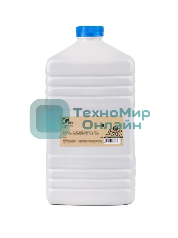 Тонер GalaPrint GP-TN-1075/2075/2275/2375/3170/3280/3380/3480/3520 для принтеров Brother 1110/1112/1210/1212/1510/1512/1610/1810/1815/1910/1912/2030/2040/2050/2070/2240/2250/2270/2820/2825/2840/2845/2920/2940/5200/5240/5250/5270/5280/5340/5350/5370/5380/5440/5450/5470/6180/7010/7020/7025/7060/7065/7070/7225/7360/7420/7460/7820/7860/8060/8065/8070/8085/8110/8250/8370/8380/8460/8480/8510/8520/8860/8870/8880/8881/8890/8950/L2300/L2340/L2360/L2365/L2500/L2560/L2700/L2720/L2740/L5000/L5100/L5200/L5500/L5700/L6250/L6300/L6400/L6600/L6800/L6900 90р (J501) PET Фас РФ