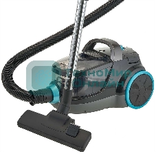 Пылесос Delta LUX DL-0836 черный с бирюзовым
