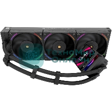 Водяное охлаждение для процессора Thermalright Hyper Vision 360 (360mm, LED, Black, ARGB/Fans: 3x120mm, 69CFM, 27dBA, 2150RPM/Pump height 68mm, 6400RPM, Rad thickness 27mm/S: 1700, 1200, 1851, 115X, 2011, 2066, AM5, AM4)