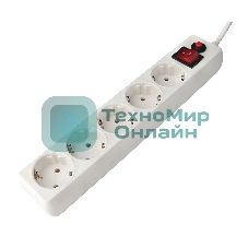 Сетевой фильтр Гарнизон EHLW-2 5р 10А 3 м белый