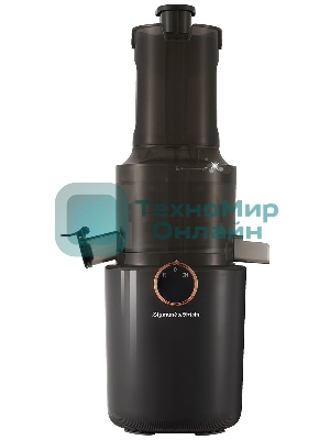 Соковыжималка Zigmund & Shtain ESJ-771 серый графит, шнековая вертикальная, 500 Вт, 800 мл, электронное, реверс