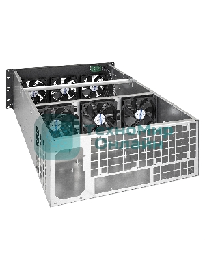Корпус для майнинга ExeGate EX288960RUS Pro 8-650 без БП, 2*USB, 6*fan 120мм, места под: 8 видеокарт, 1 БП