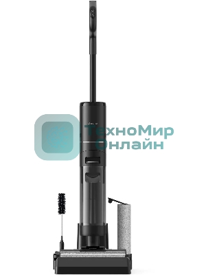 Пылесос моющий Dreame Wet and Dry Vacuum H12 Pro серый, питание от аккумулятора, 300 Вт, уборка влажная/сухая, пылесборник 0,9 л, работа от АКБ max - 35 мин