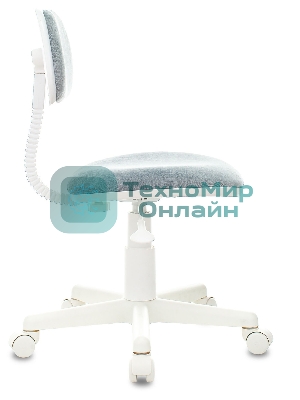 Кресло детское Бюрократ CH-W201NX Light-28 серо-голубой, крестов. пластик, пластик белый