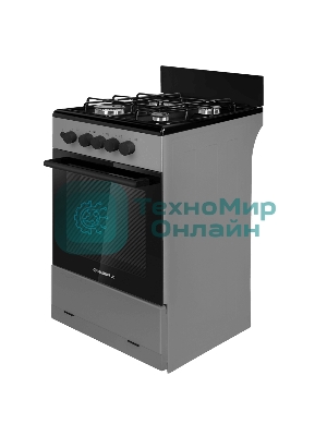 Плита газовая Maunfeld MGC50GEGR08 серый, конфорок 4 шт, духовка 59 л, 50 см x 88 см x 65 см