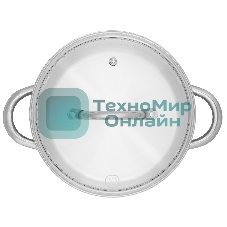 Кастрюля Rondell Point RDS-1312 4.8 л. d=24 см (с крышкой) сталь