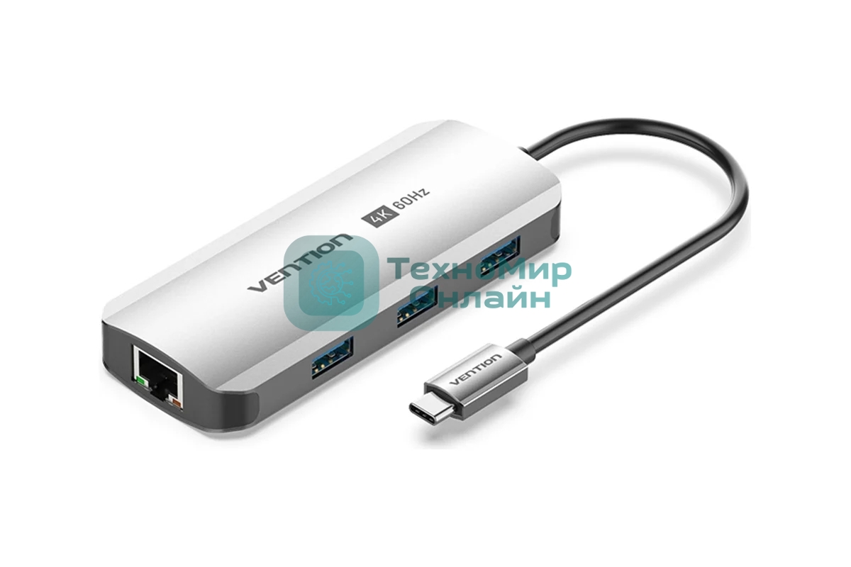 Мультифункциональный хаб Vention USB Type C 6 в 1