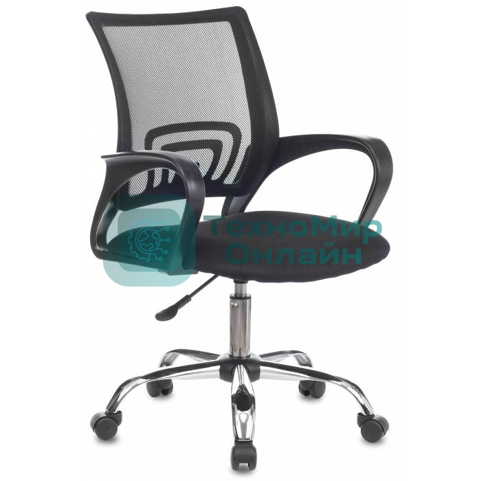 Кресло Бюрократ CH-695NLTSL черный, сетка/ткань, 120 кг, механизм качания