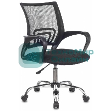 Кресло Бюрократ CH-695NLTSL черный, сетка/ткань, 120 кг, механизм качания