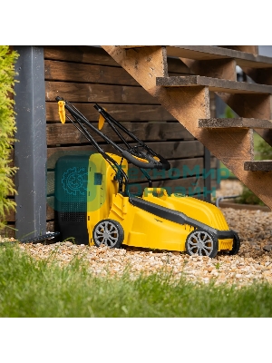 Газонокосилка электрическая Denzel GMC-1200, шир., 32 см, 1200 Вт, 3 уров., травосб. 30 л