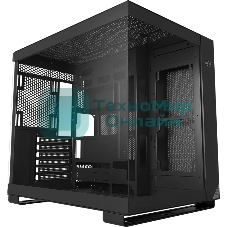 Компьютерный корпус без блока питания PCCOOLER C3 T500 BK, Panoramic Mid Tower, Black, TG, 0.7 SPCC, no fans ATX, mATX, mITX 175/400/200мм 1x2.5