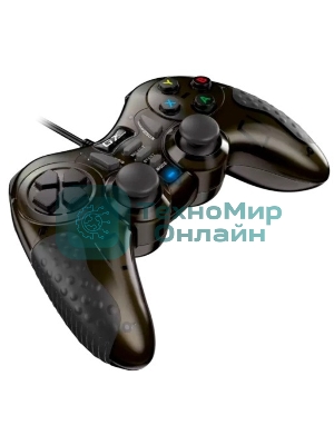 Геймпад проводной Genius GX-19UV/для ПК и PlayStation3, PlayStation4/19 кнопок/2 вибромотора/2 мини-джойстика/кабель1.8м/темно-медный (31610003400)