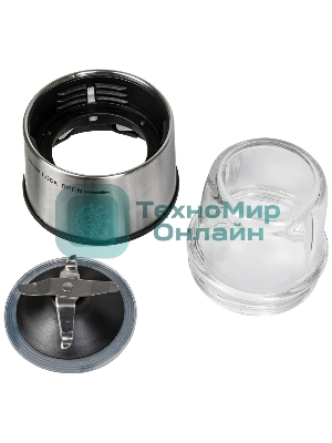 Кухонный комбайн Kitfort KT-1395 800Вт серебристый/черный