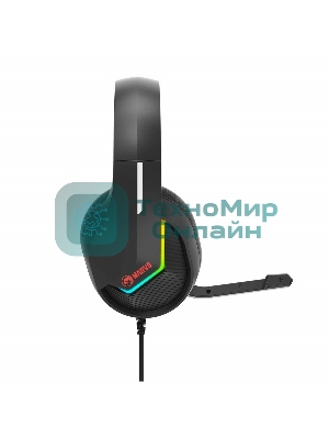Гарнитура Marvo H8618 Tactic 40 чёрный, проводная, USB, микрофон с шумоподавлением, RGB-подсветка