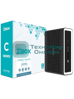 Платформа системного блока с ЦПУ Zotac ZOTAC ZBOX NANO, SFF, FANLESS, i7-1355U, 2 DDR5 SO-DIMM, M.2 SSD, 2.5