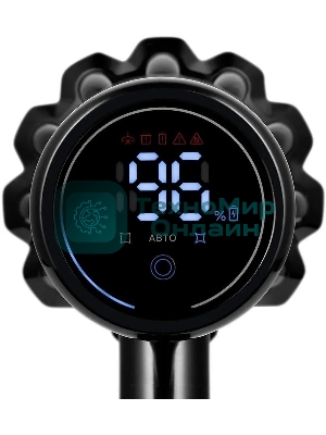 Пылесос вертикальный Kitfort КТ-5284 черный, питание от аккумулятора, 130 Вт, пылесборник 0,6 л