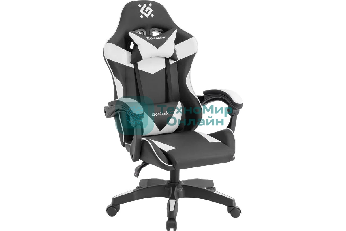 Кресло игровое Defender URANA черный/белый 64058