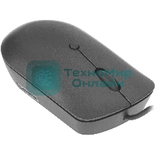 Мышь проводная Lenovo 540 темно-серый, 2400 dpi, USB-C, кнопки - 4